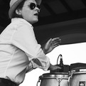7050-janet on the congas